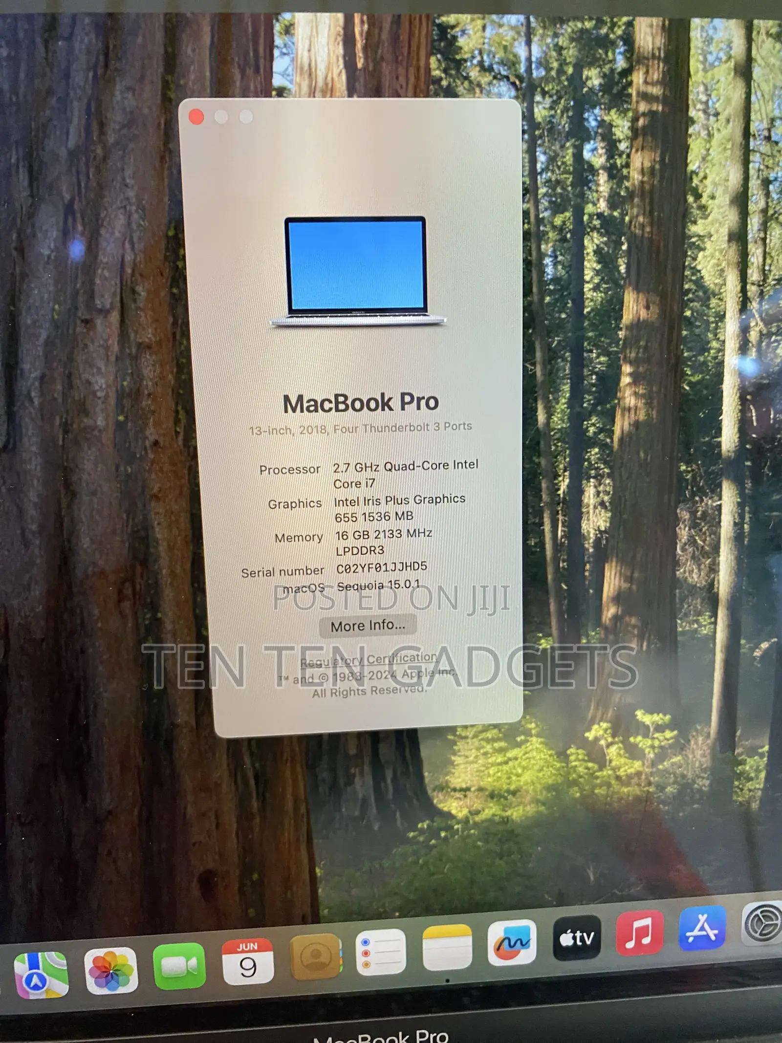 Laptop Apple MacBook 2018 16GB Intel Core 7 SSD 1T