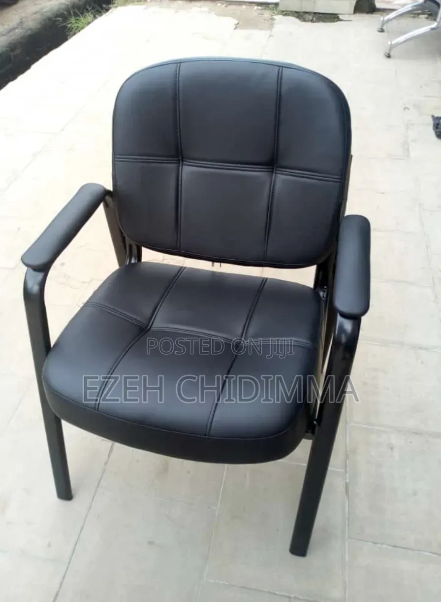 Black Leather Executive Visitor/Guest Chair