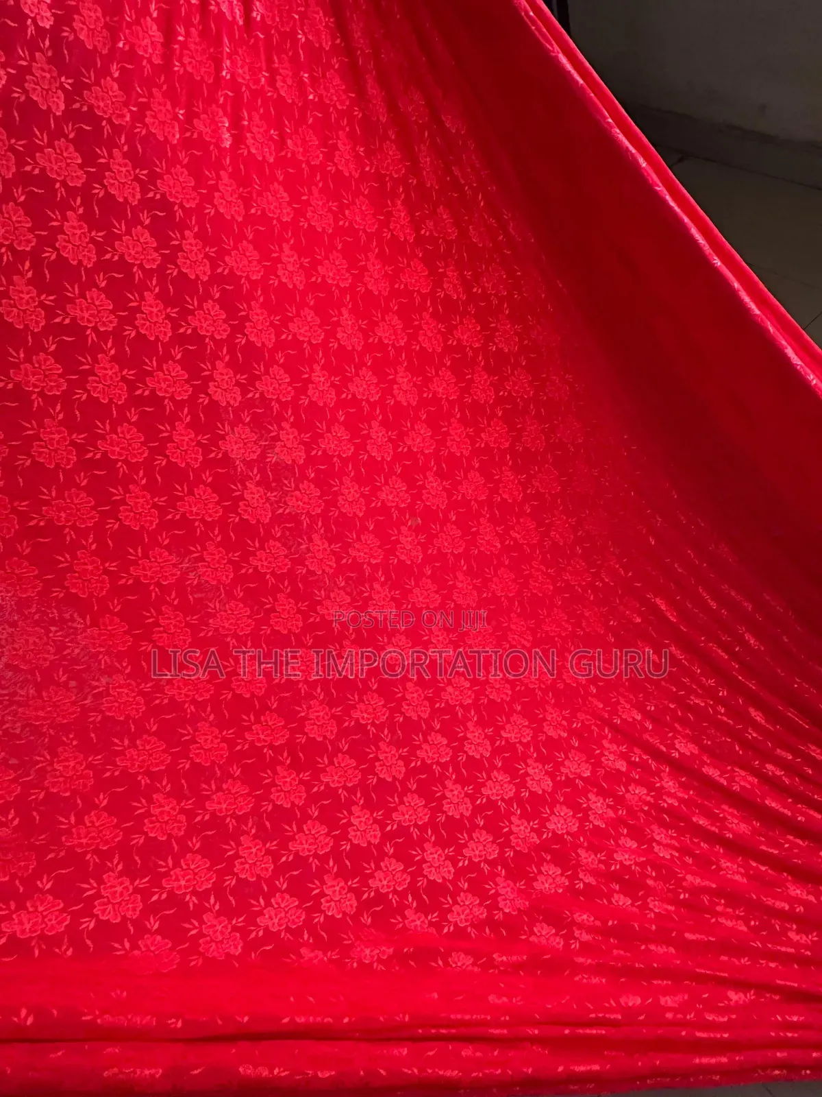 Mesh and Silk Material.