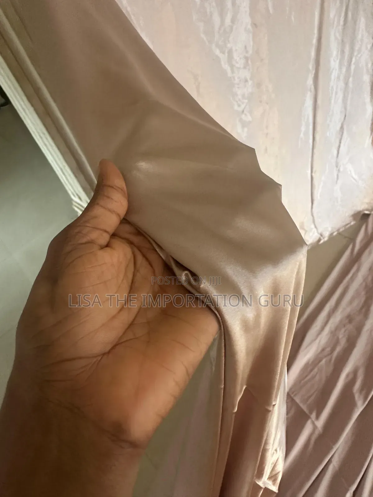 Mesh and Silk Material.
