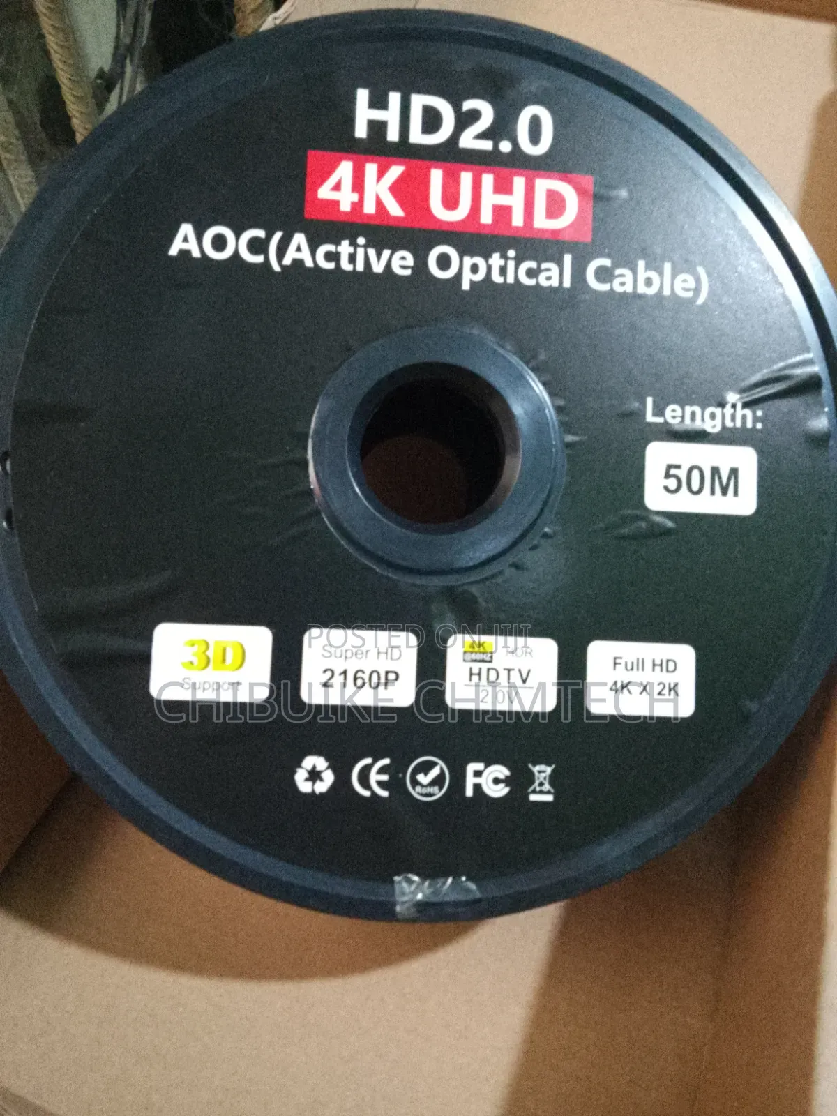 Hdmi Fiber Optic Cable Uhd 50m.
