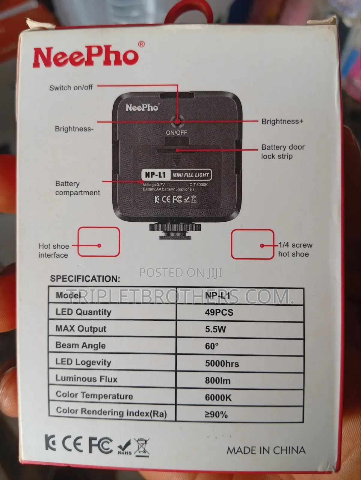 Battery Led Video Light