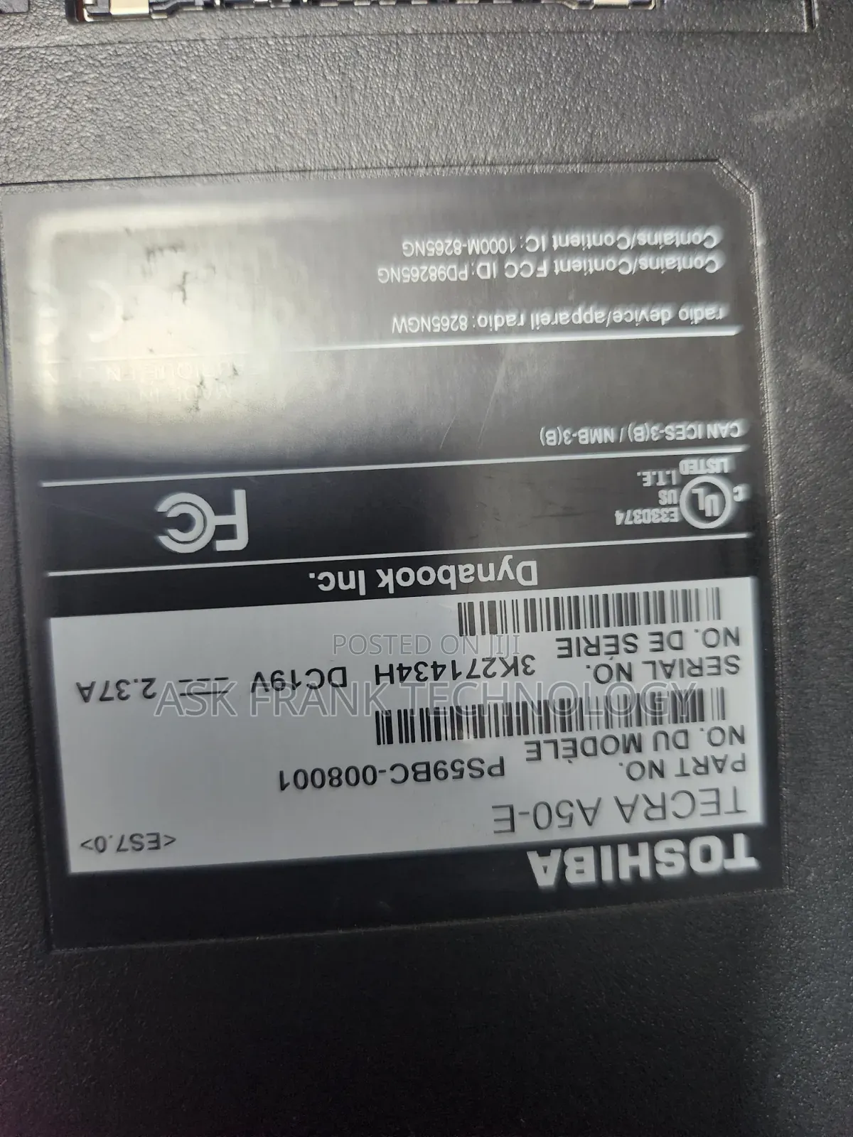 Laptop Toshiba A50 12GB Intel Core i7 SSD 128GB