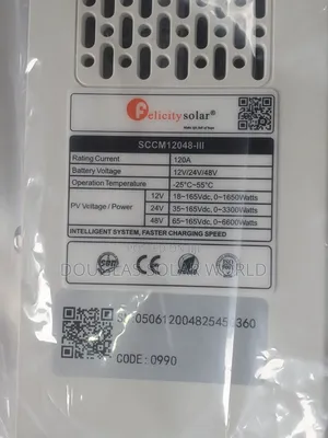 Felicity Solar 120a MPPT Charge Controller (Model Sccm10048-Iii)
