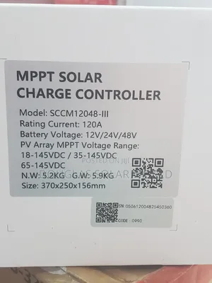 Felicity Solar 120a MPPT Charge Controller (Model Sccm10048-Iii)