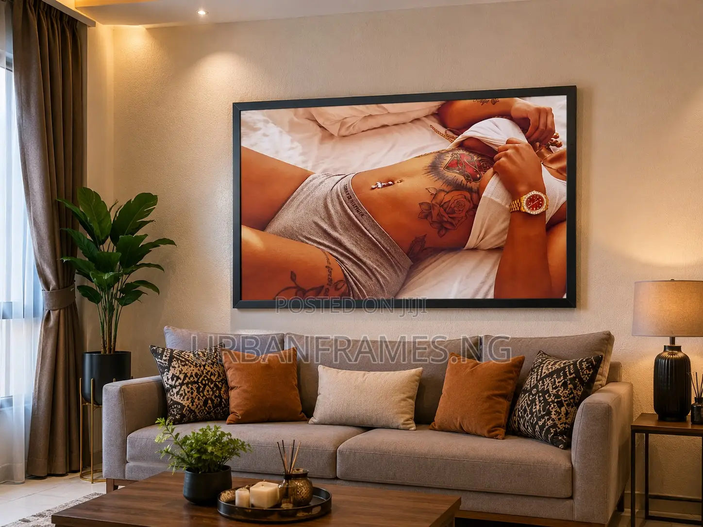 Exclusive Luxury Lifestyle Wall Decor | Large Statement Frame