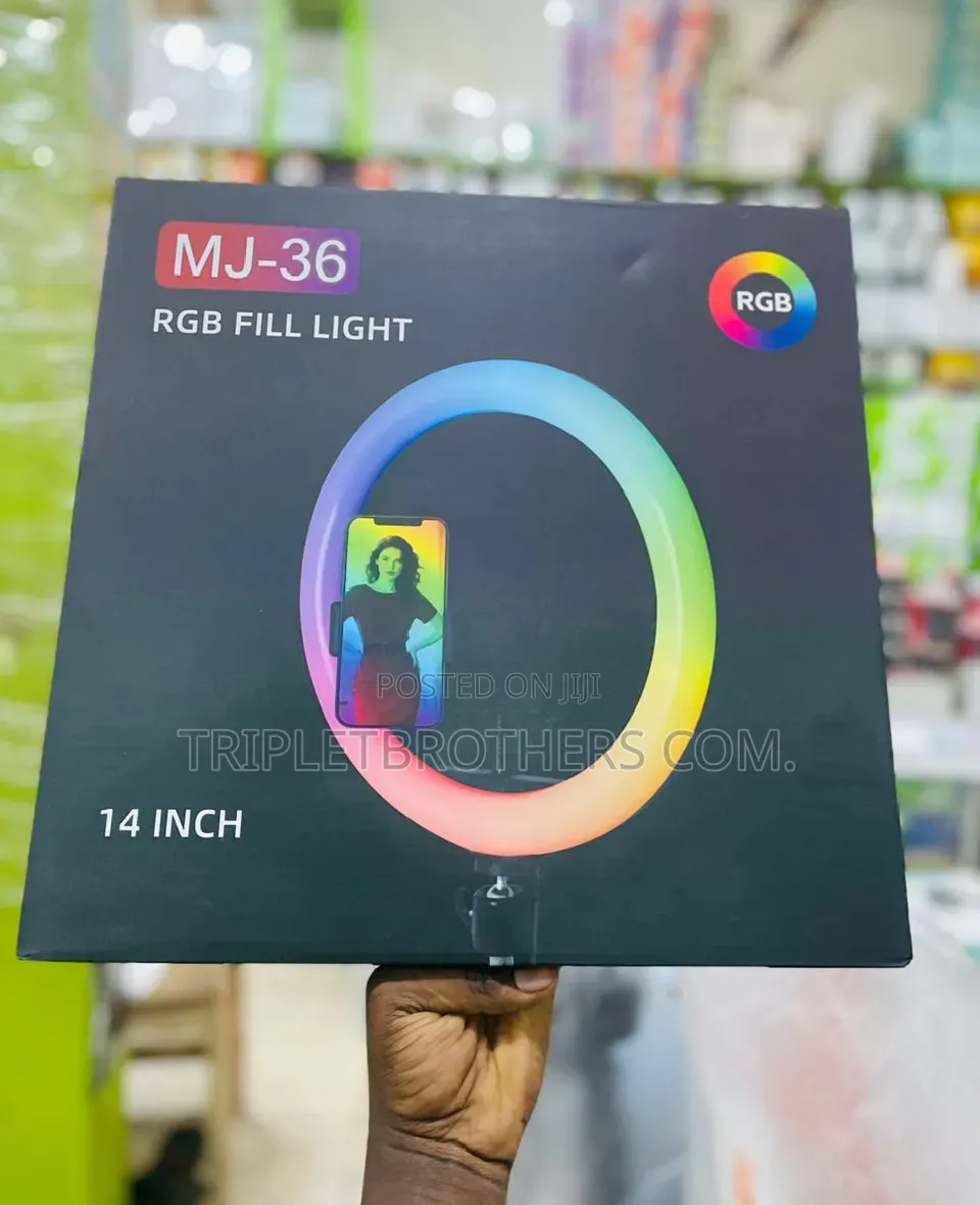 Rgb 14 Inch Ring Light With Tripod