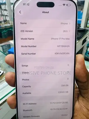 Apple iPhone 17 Pro Max 256 GB White