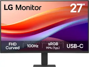Lg 27u421a-B 27” FHD Curved Display Monitor- 100hz Refresh Rate