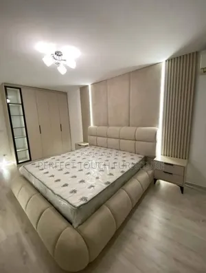 Luxury Padded Headboard and Bed Frame