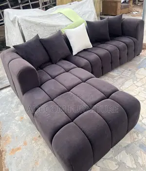 Chair L Shape With Boucle Cloth Payment On Delivery 🚚