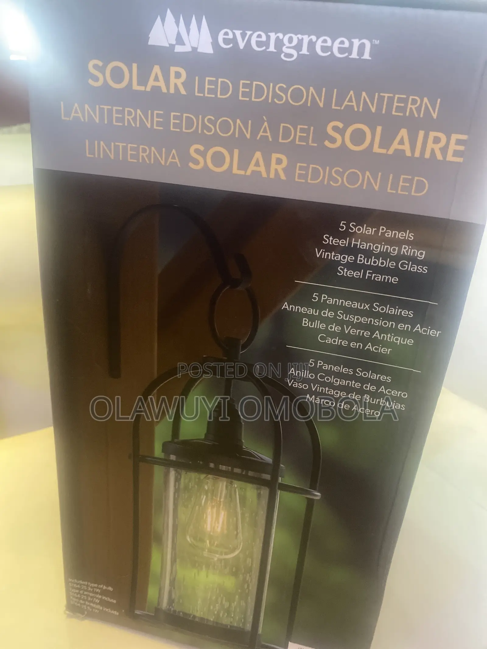 Evergreen Solar Led Lantern