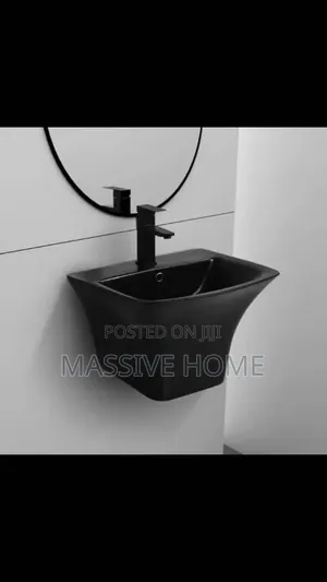 Black Wall Hanging Basin