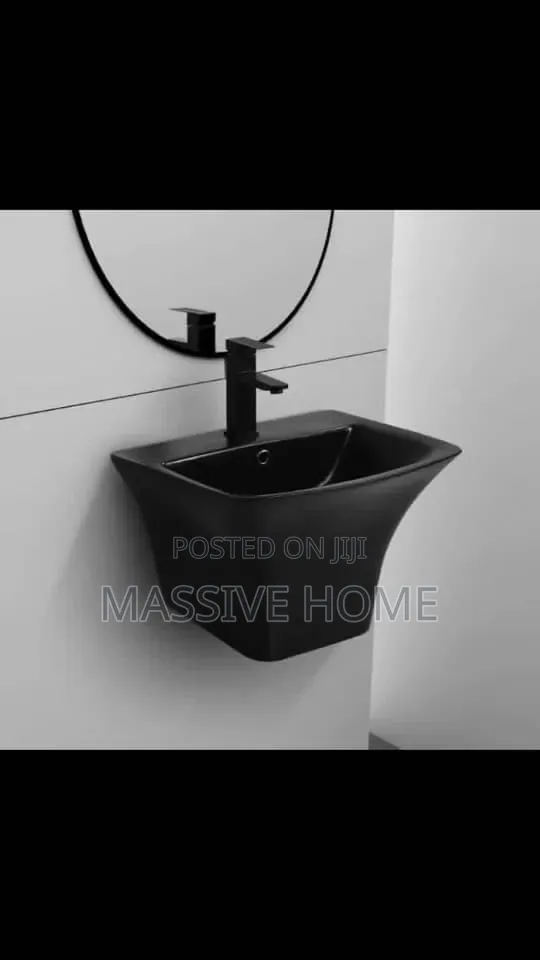 Black Wall Hanging Basin