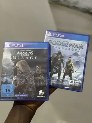 God of War Ragnarok X Assassin Creed Mirage Playstation 4