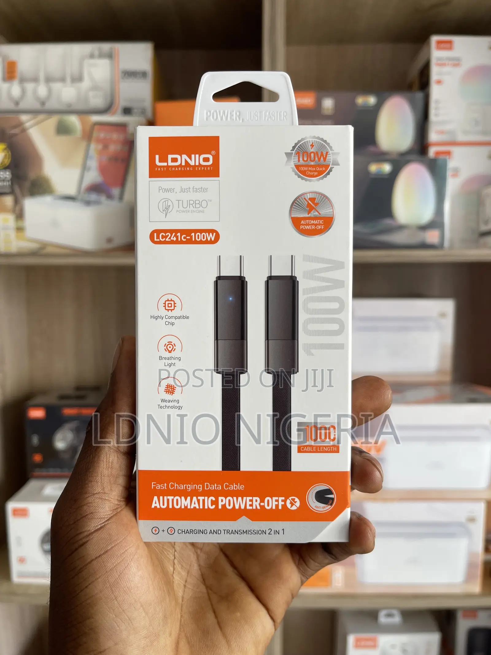 Ldnio Lc241c-100w Automatic Power-Off Fast Charging Data Cable