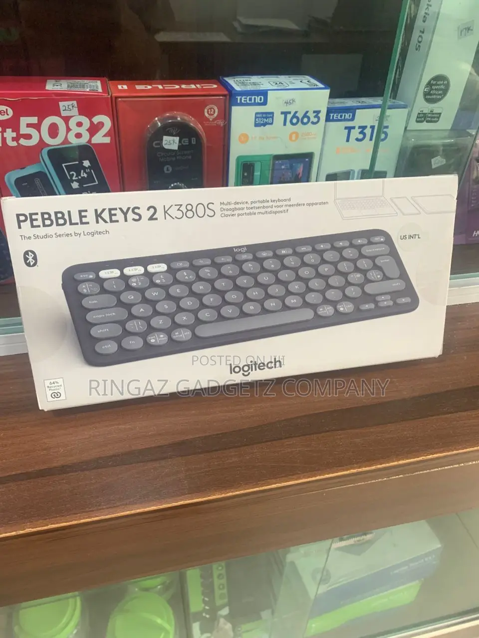 Logitech Pebble Keys 2 K380s Slim Bluetooth Wireless Keyboard
