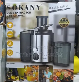 Sokany Electric Juice Extractor/Multi-Fruits Juice Maker 800w