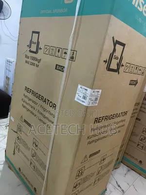 Side-by-Side Hisense Refrigerator With Water Dispenser