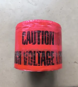 Caution Tape Buried High Voltage Line Below (50mtr)