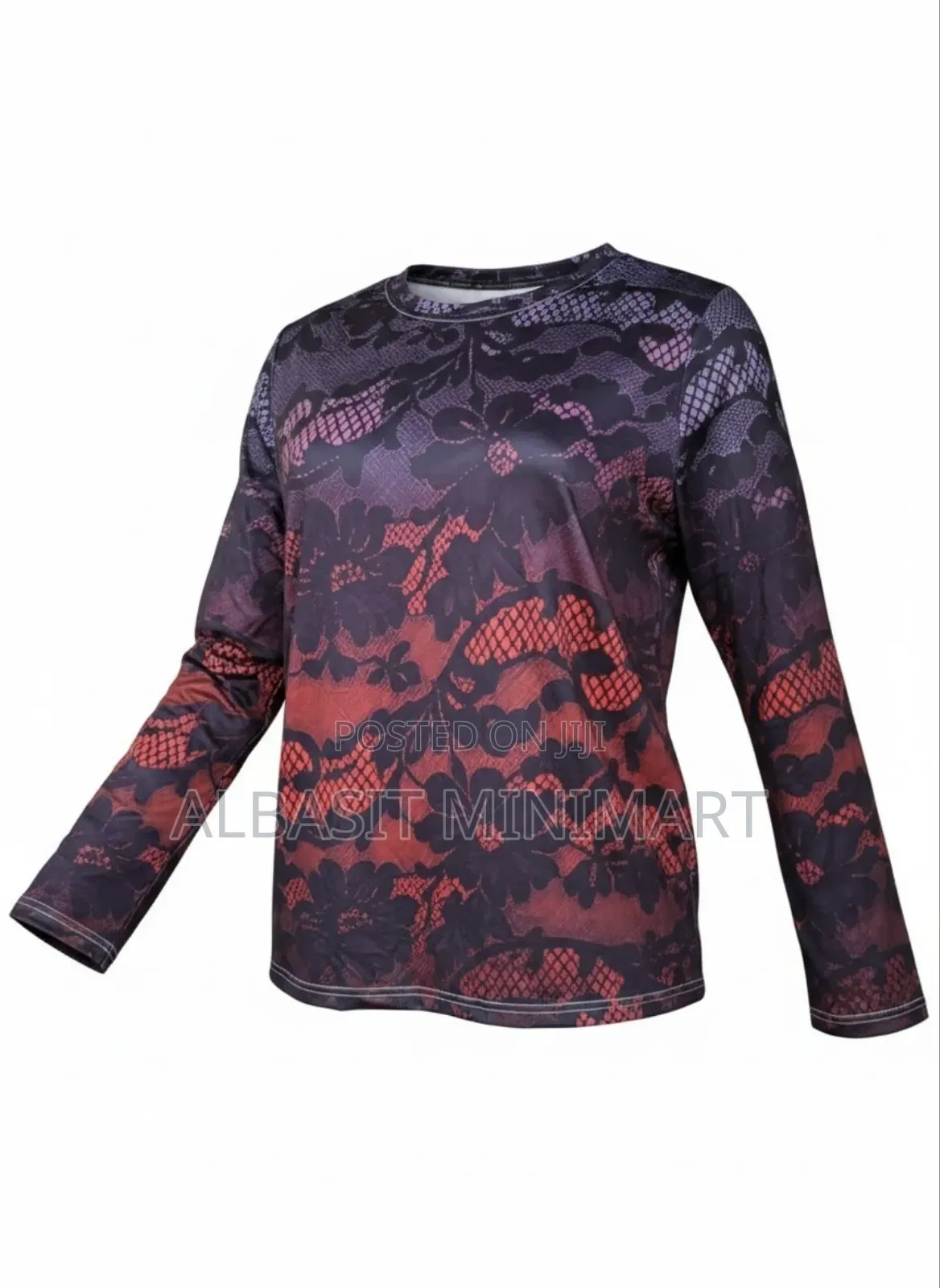 Long-Sleeve Crew Neck Top