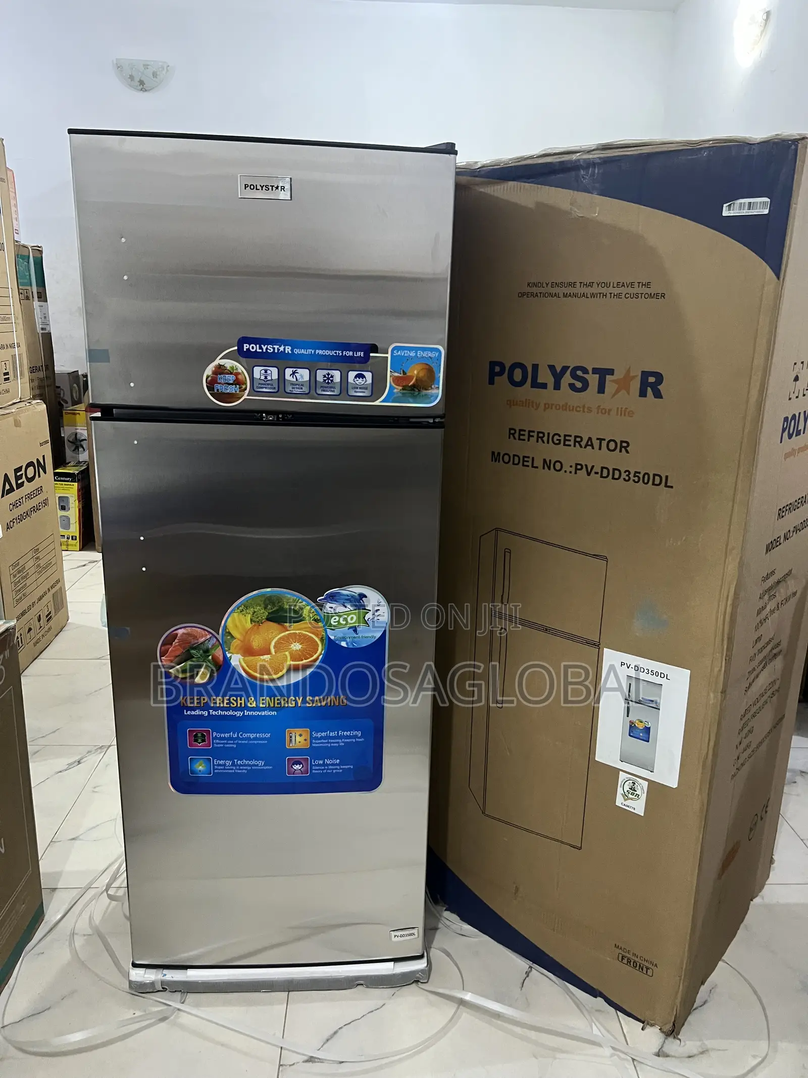 Polystar [Pv-Dd350dl] 225l Refrigerator for Home and Office Use