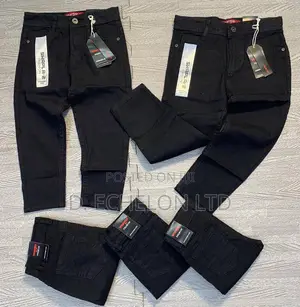 Kids Black Denim Jeans Ages 3-12yrs