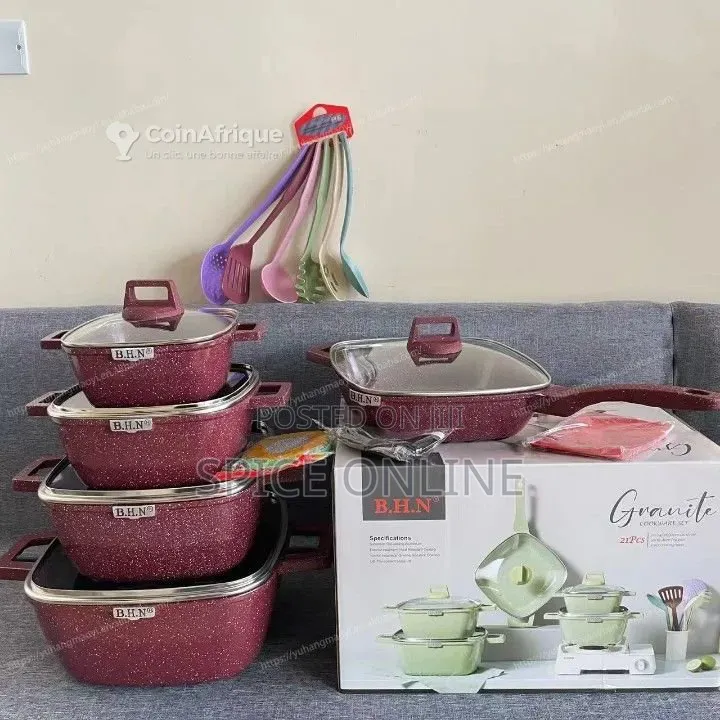 Xvip Quality BHN 21-Piece Granite Cookware Set
