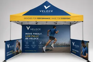 Trade Show Branding Gazebo Tent With Backdrop Sidewalls
