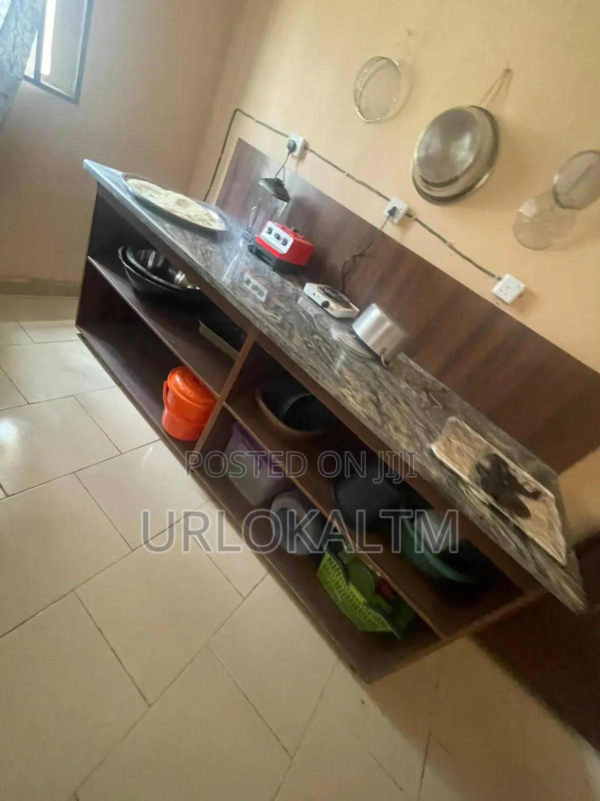 Marble Table With HDF Compartment