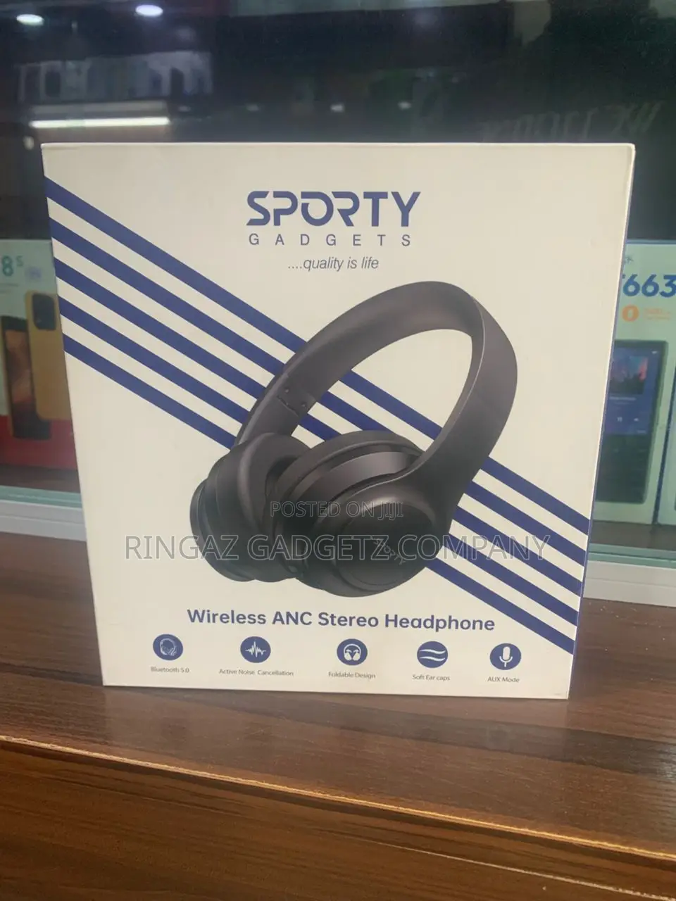 Sporty Wireless Anc Stereo Headphone
