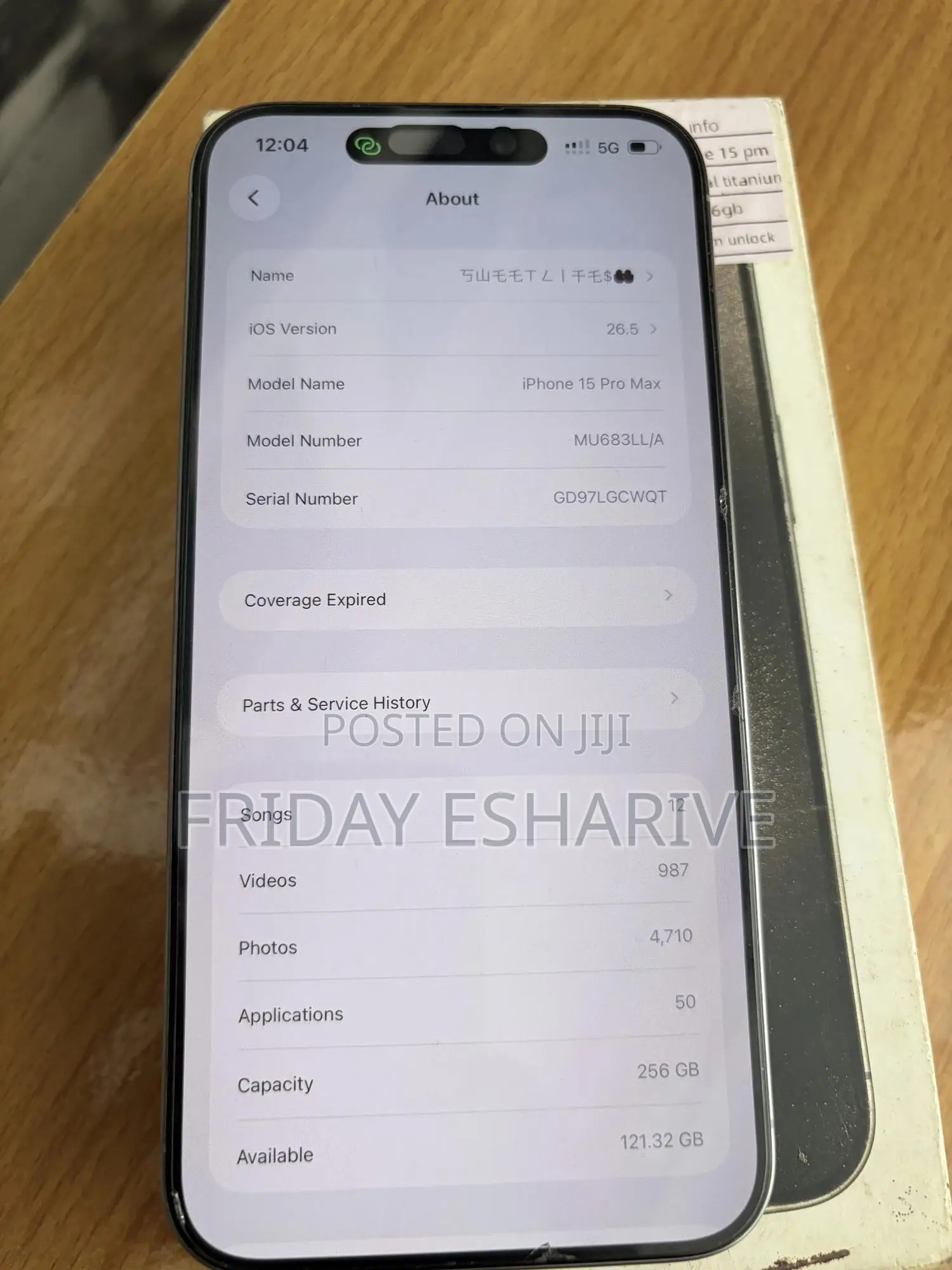 Apple iPhone 15 Pro Max 256 GB Silver