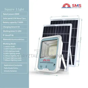 200watts SMS Flood Light Very Bright Led and Comes a 2in1 Solar Panel