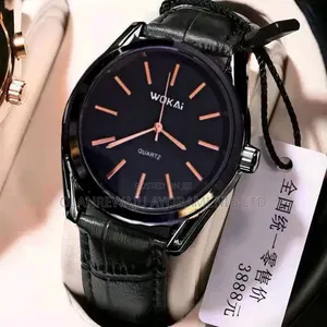 Wokai Men's Black Quartz Wristwatch