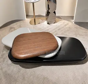 Imported Sai Trio Pebble Center Table.
