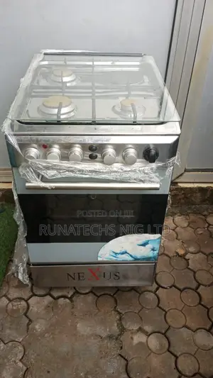 Nexus Gas Cooker 50x50 3 Gas 1 Electric Burner 1 Oven and 1 Griller