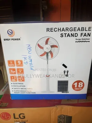 18inches Rechargeable Solar Fan