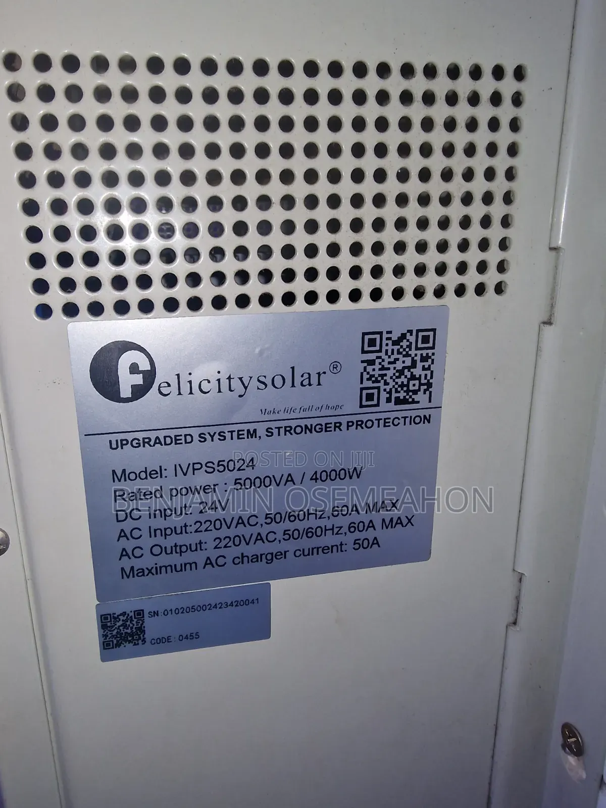 Felicity Inverter 24volt.