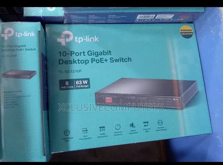 Tp-Link 10-Port Gigabit Desktop Poe+ Switch, 8 Poe+Port
