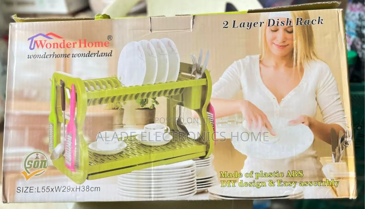 High Quality Plastic Dish Rack/Drainer. 2layers