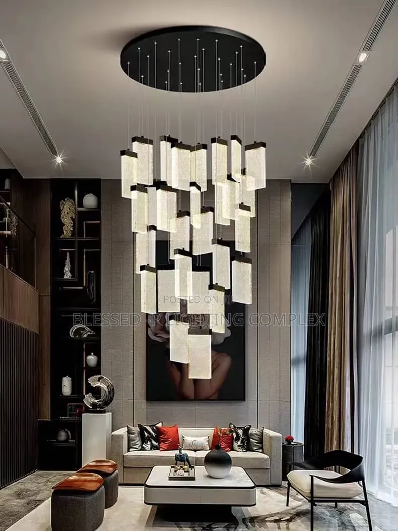 Long Dropping Chandelier Light