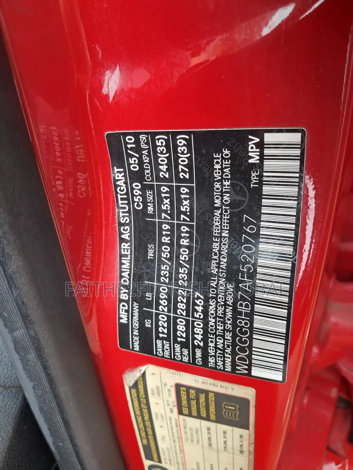 Mercedes-Benz GLK-Class 2010 Red