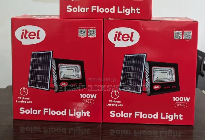 Itel 100w Solar Flood Light