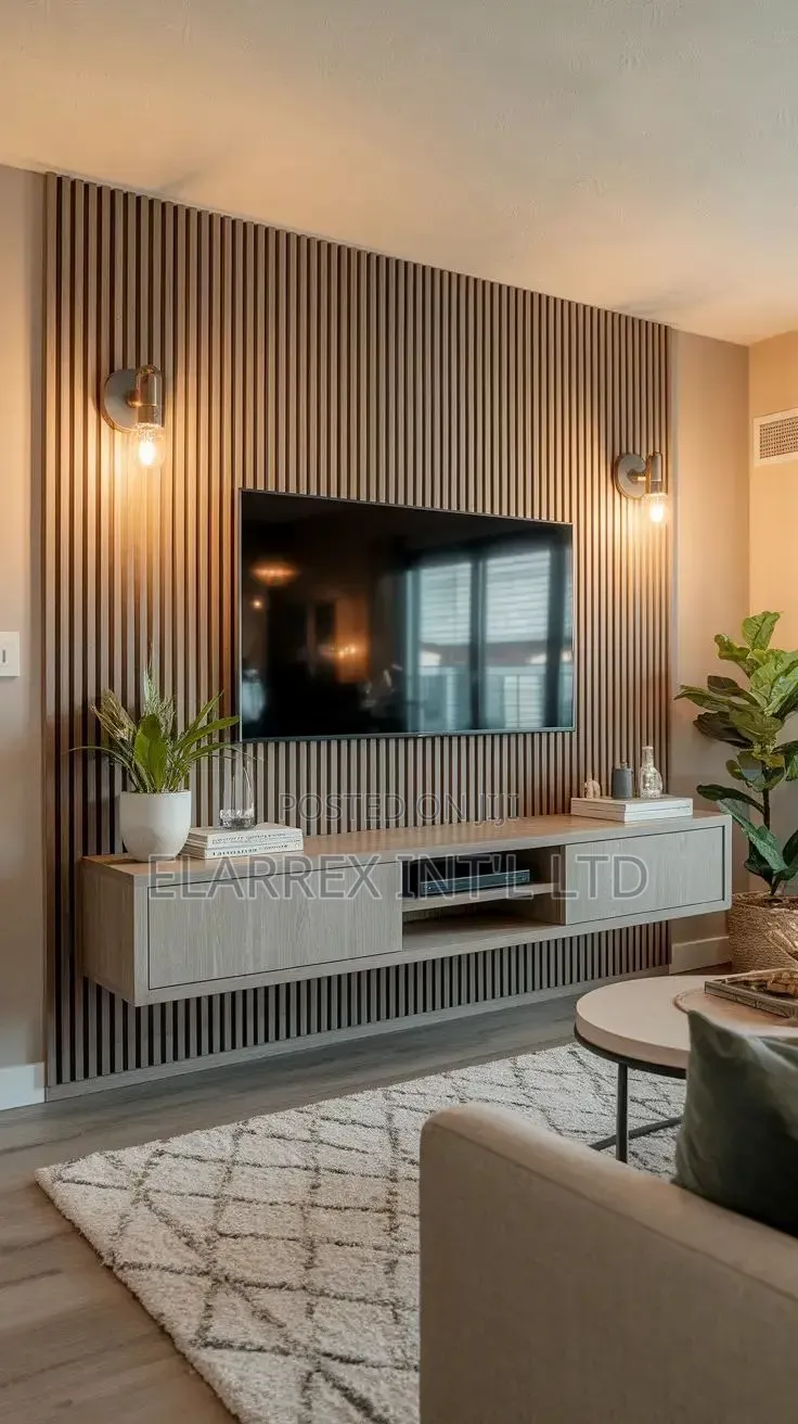 Luxury Tv Wall Console Installation