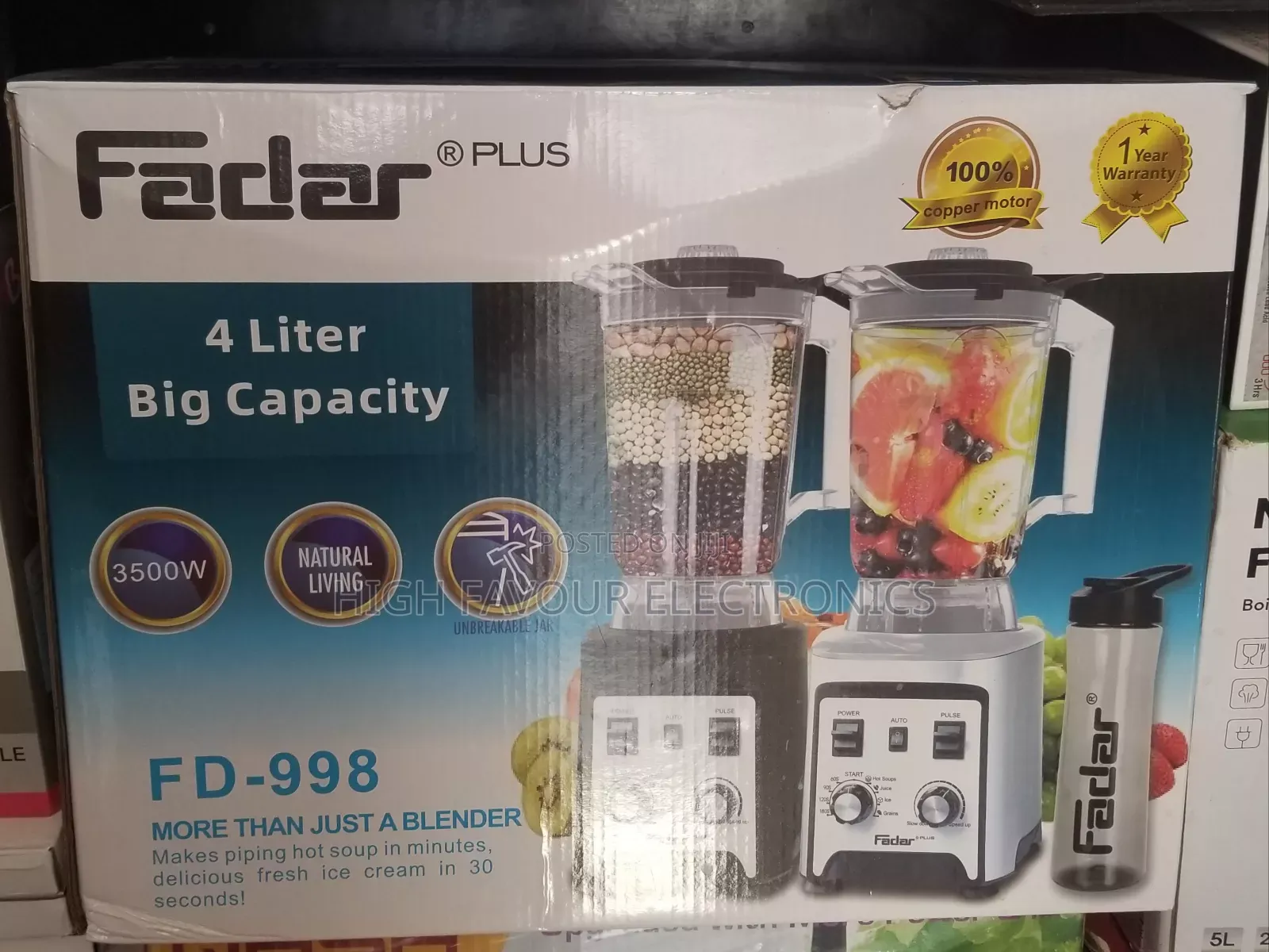 Fadar Electric Powerful Blender 3400 Watt