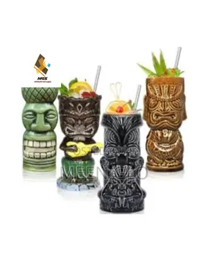 Suprobarware Ceramic Tiki Mug