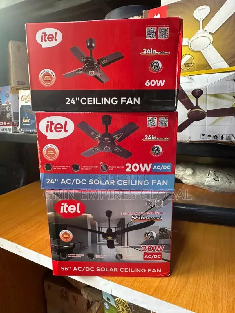 Itel Ac/Dc Solar Ceiling Fan
