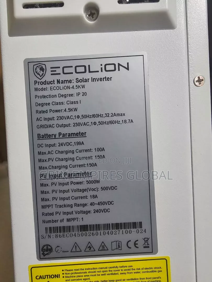 4.5kva 24v Eco Lion Inverter