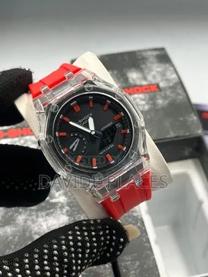 G-Shock Digital and Analogue Time Display Rubber Watch, With Date, Day