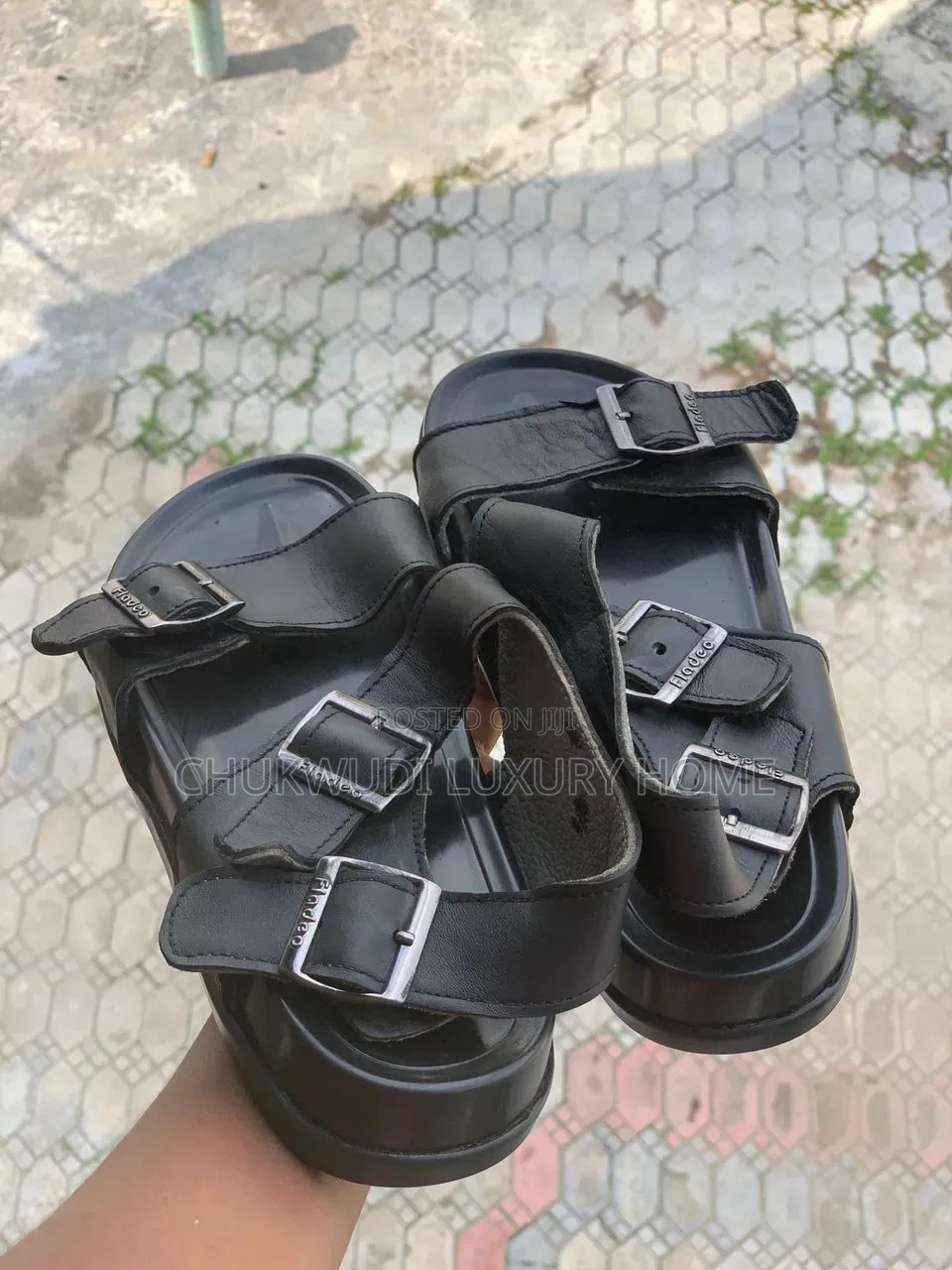 Classic Leather Ankle Strap Sandals